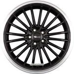 BROCK - B24GP SCHWARZ GLANZ HORN-POLIERT (SGHP) 8,5X19 LK:5/115 ET:40 ML:70,2